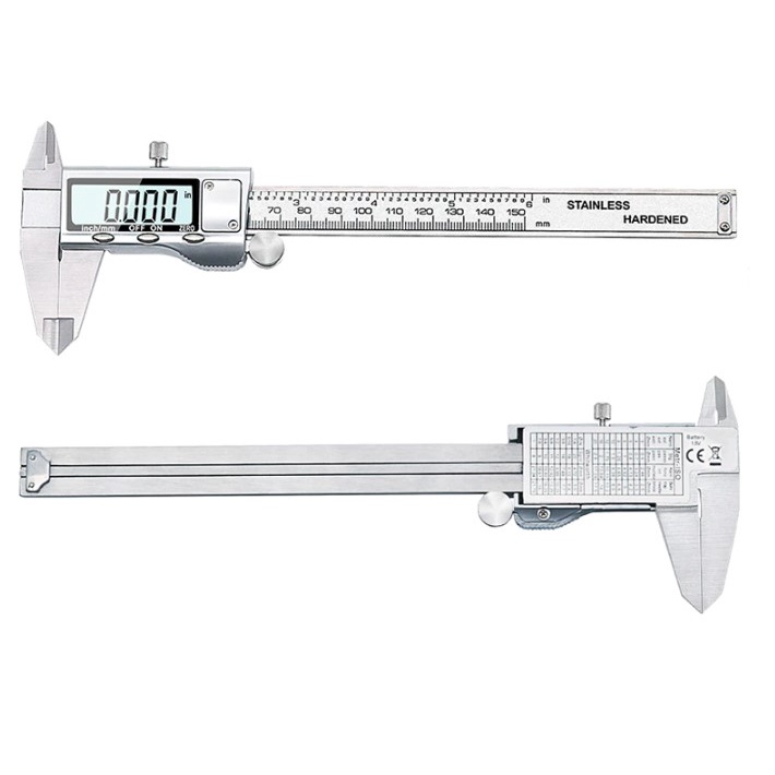 Jangka Sorong Digital LCD Caliper Micrometer 15CM / Caliper digital / Jangka sorong / Sigmat digital / 6-Inch 150mm Stainless Steel Electronic Digital Vernier Caliper Metal Micrometer Measuring