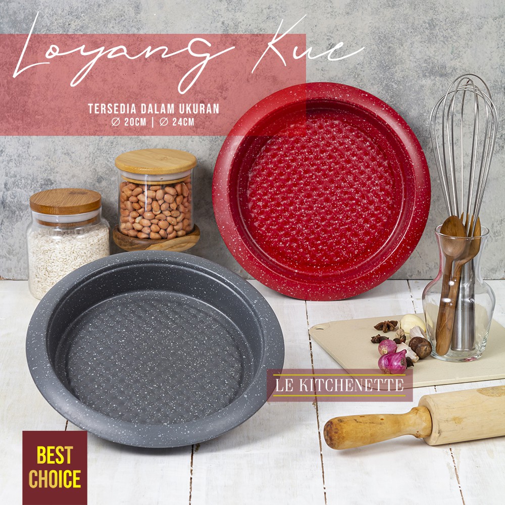 Loyang Kue Bentuk Bulat Ukuran 20 cm Dan 24 cm