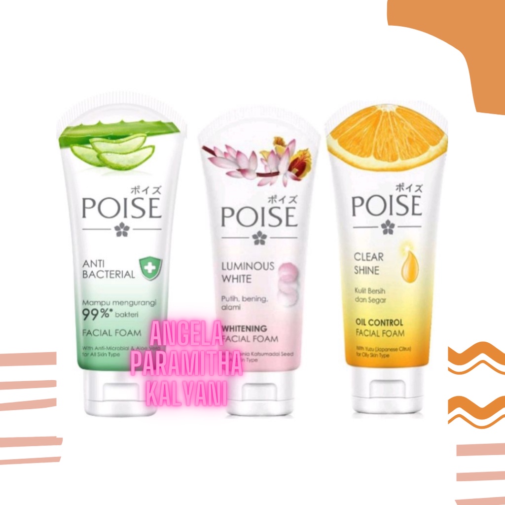 Poise Day Cream Lumwhite +Spf Tube 20g,Facial wash all varian 50g/100g