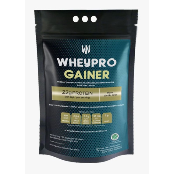 WN WHEYPRO GAINER 1 KG RASA VANILLA