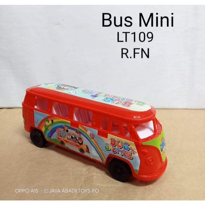 LT 109 - MURAH!! Mainan anak school bus I bis warna warni  ditarik meluncur LT109