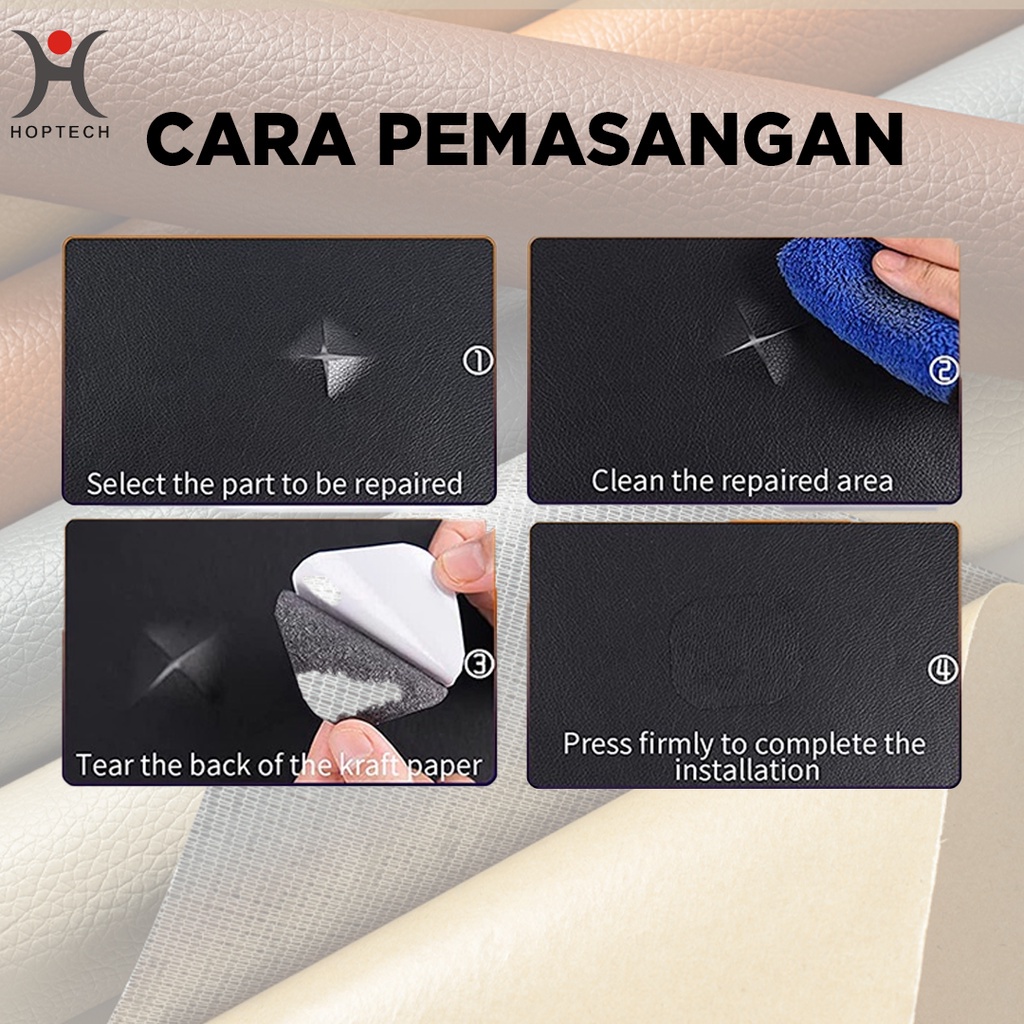 Sticker Kulit PU | Leather Sticker Cover Perbaikan kulit yang rusak/kulit sofa yang terbuat dari kulit/kursi tas yang berlubang/Stiker kulit PU Leather