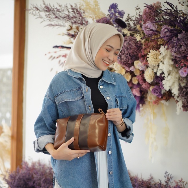 TAS SELEMPANG KULIT ASLI HAZELINE SLING BAG