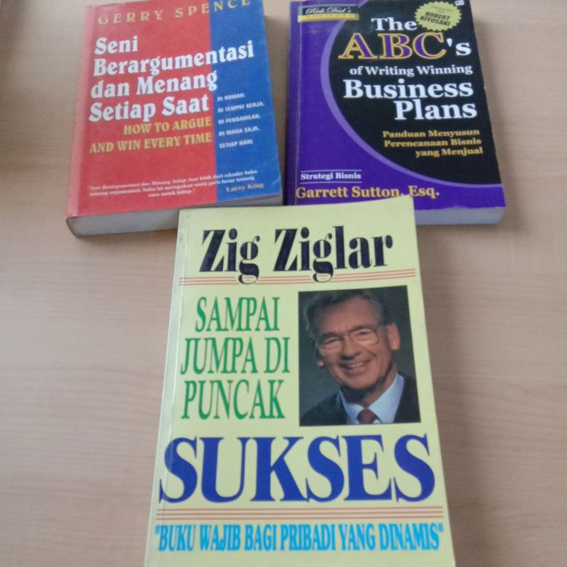 Seni berargumen # Panduan rencana bisnis # Sampai jumpa di puncak sukses # PAKET 3 BUKU