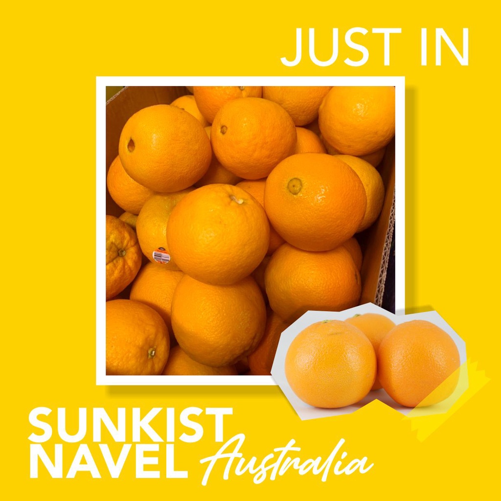 Buah Jeruk Sunkist Navel / Import Aus / Sunkist Australia/ manis asem