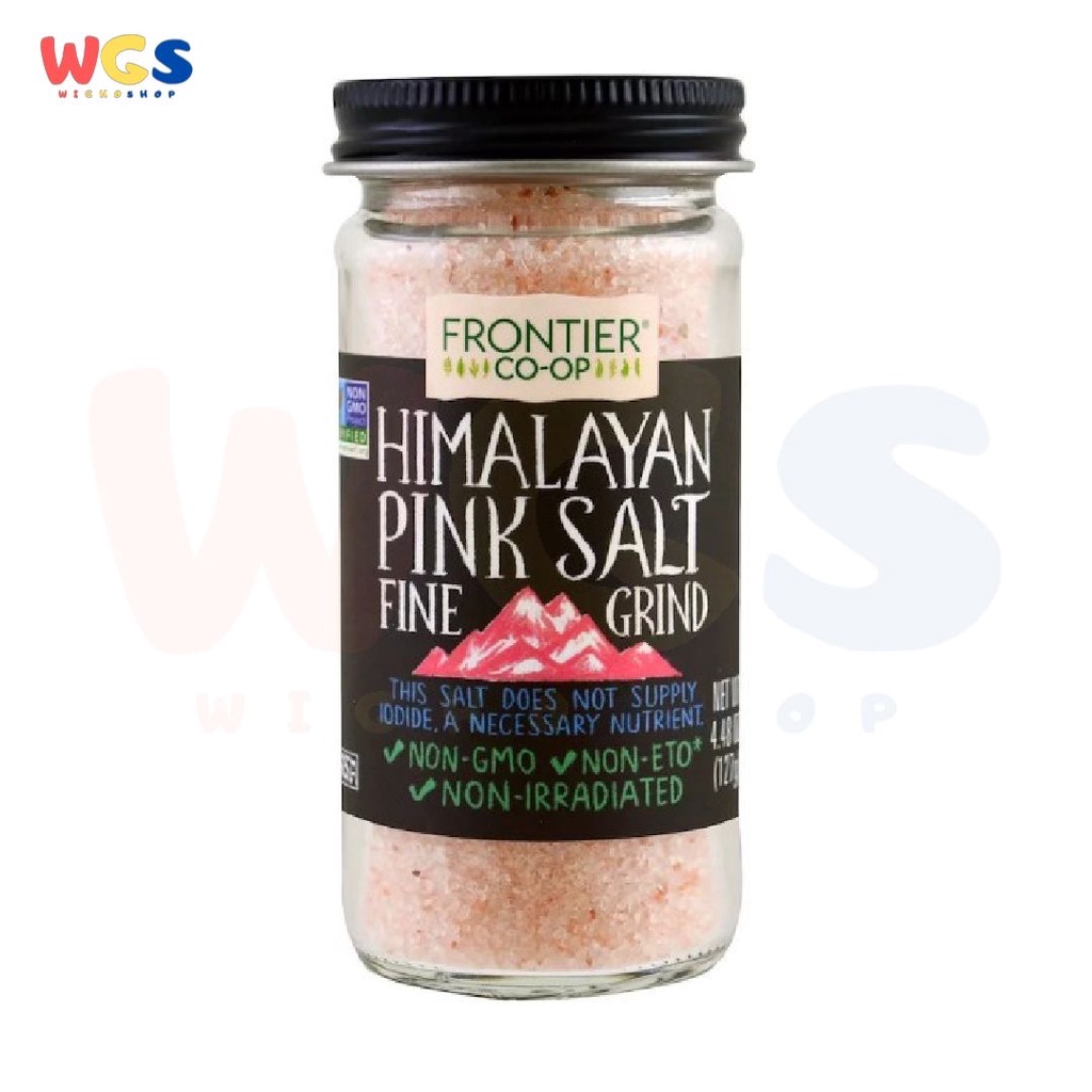 Frontier Natural Himalayan Pink Salt Fine Grind Non GMO 4.48oz 127g