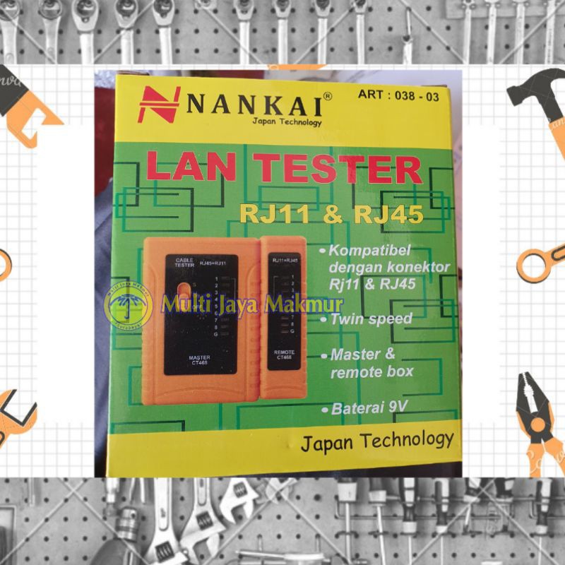 Lan Tester Kabel Jaringan RJ45