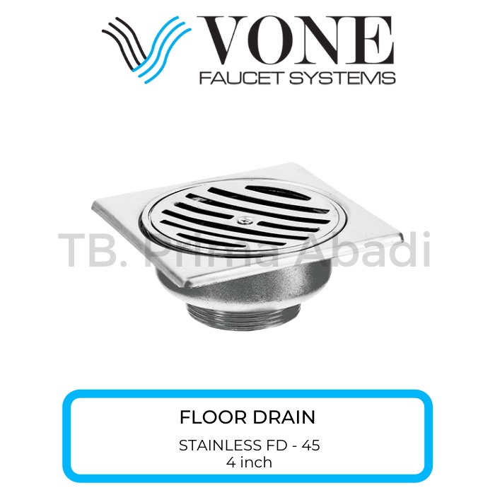 Floor Drain Strainer - Saringan Got Pembuangan Stainless - VONE FD-45