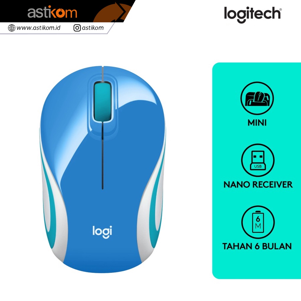 Mouse Wireless Mini Logitech M187 Mouse Mini Wireless