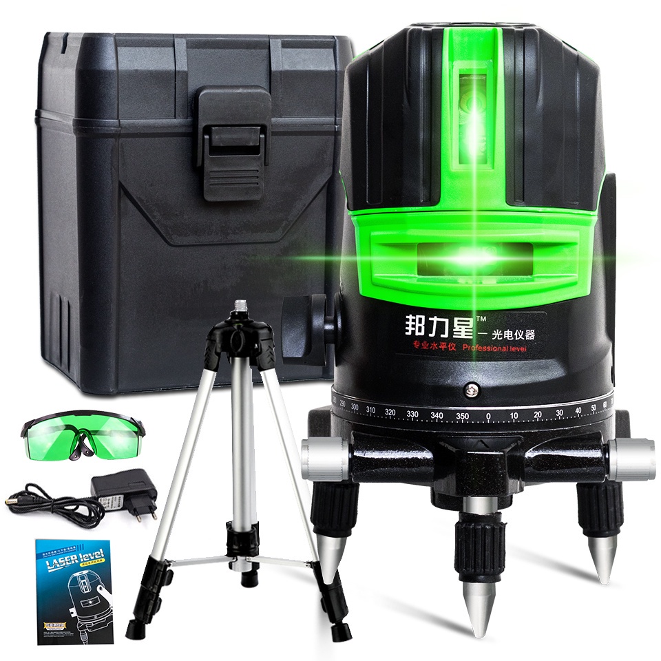 TAFFWARE Self Leveling Projector Green Laser 2 Line - SPY003 HIJAU