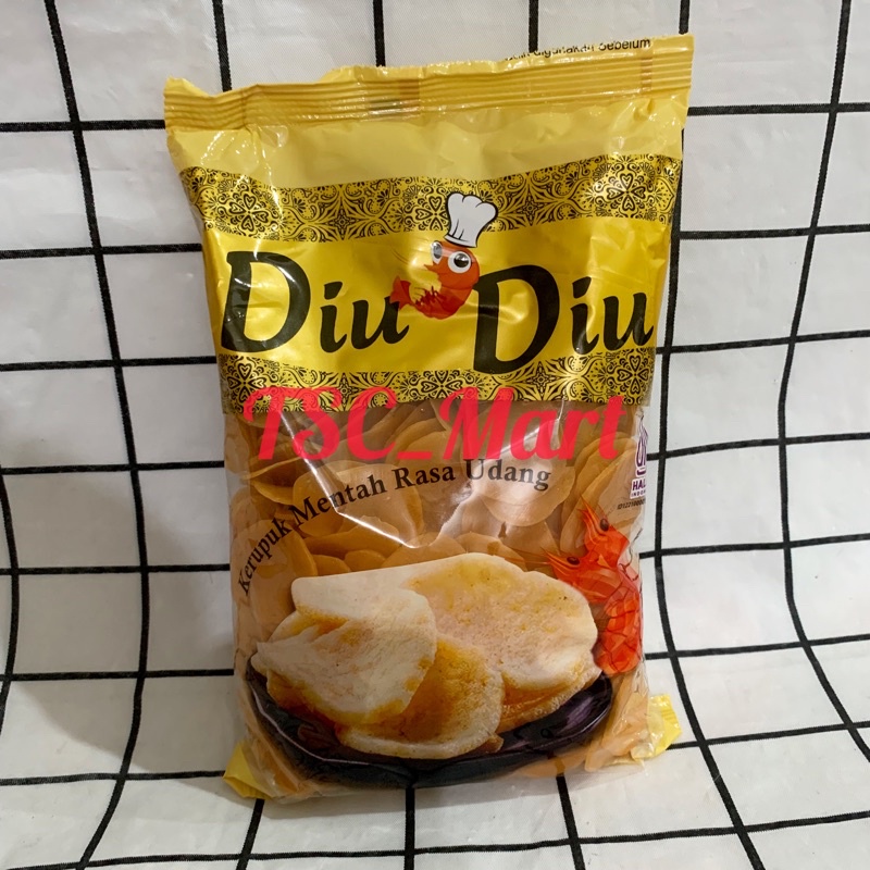 

Diu Diu Kerupuk Mentah rasa udang 500gr / Diu Diu / Kerupuk / Mentah / rasa / udang