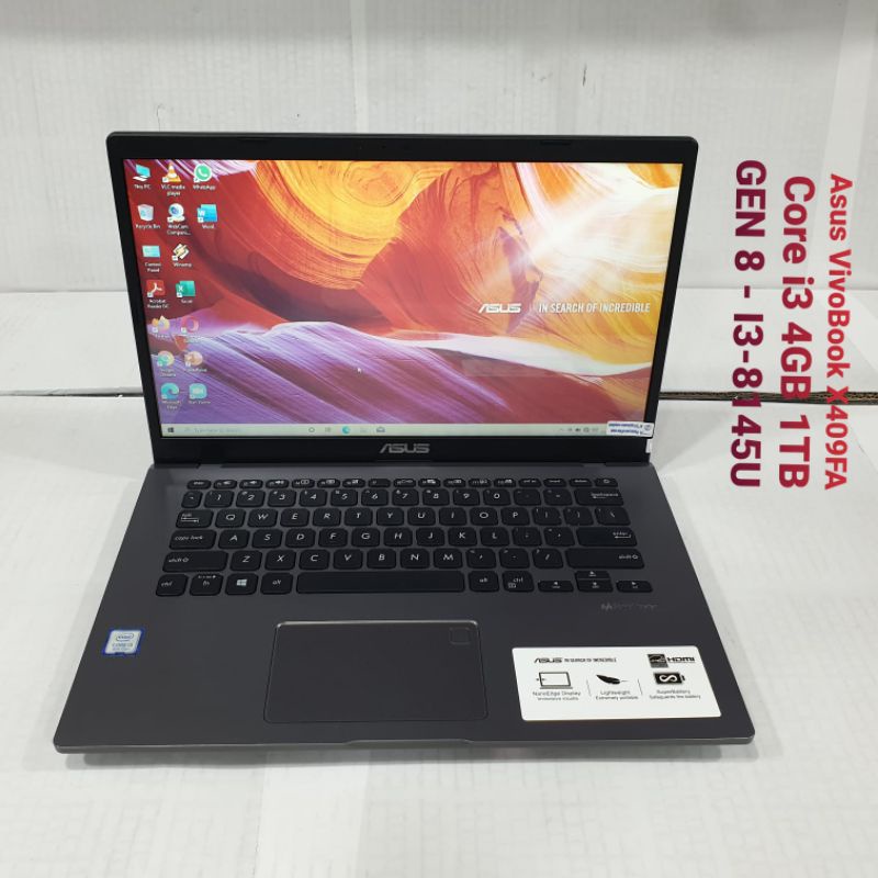 Laptop Asus 14 inch VivoBook Core i3 Gen8 Ram 4GB HDD 1TB W10