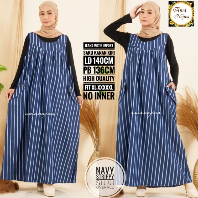 OVERALL JEANS SUPER JUMBO Ld 140 cm Pb 140 cm