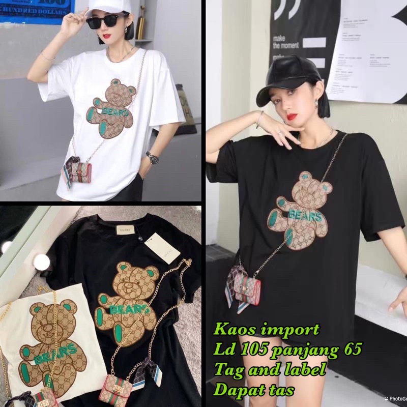 kaos import gucci bear