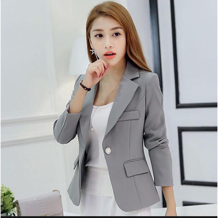 Jas Blazer wanita perempuan cewek/jas blazer formal wanita/jas blazer kantor/jas blazer kantor korea
