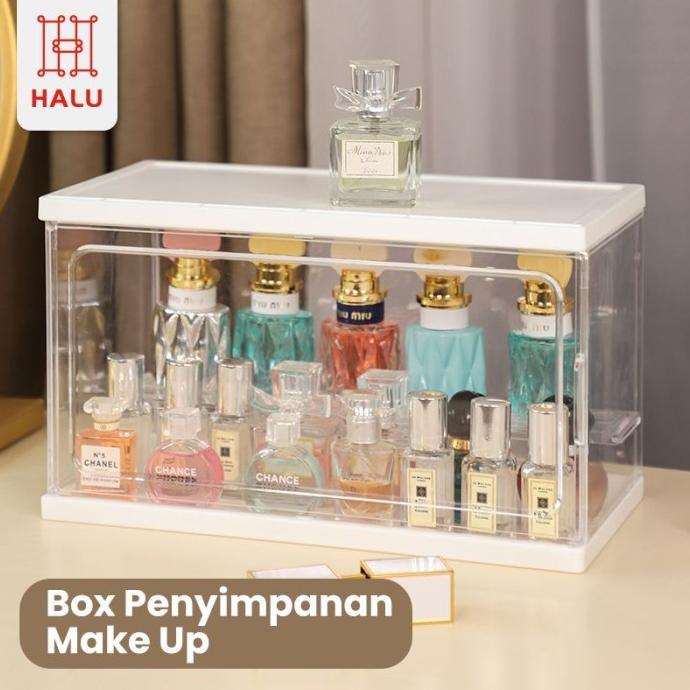 Halu Rak Parfum Acrylic Organizer Tempat Parfum Skincare MakeUp HRM318 BERKAH