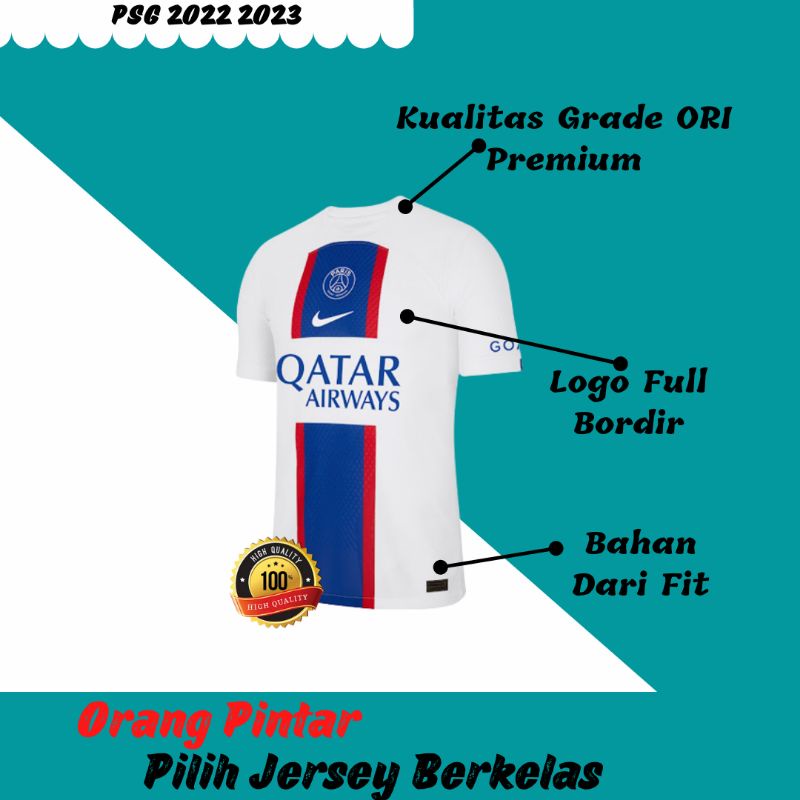 Jersey PSG 3RD 2022 2023 Grade Ori Import Baju Sepak Bola Pria Dewasa
