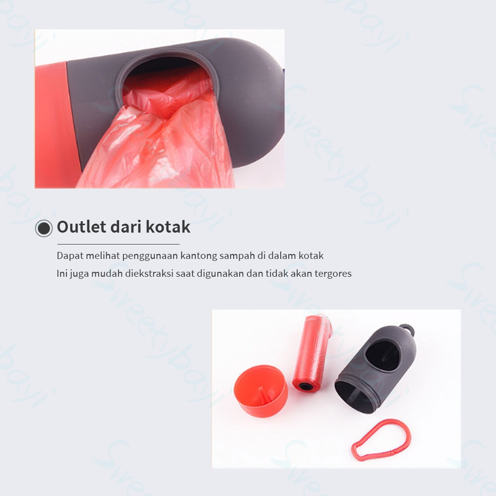 Sweetybayi Tempat Kantong Plastik Sampah Popok Serbaguna / Gantungan Sampah Portable.