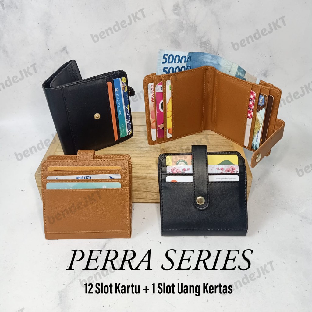 DOMPET KARTU DAN UANG KERTAS PERRA SERIES BENDE PREMIUM TEMPAT KARTU