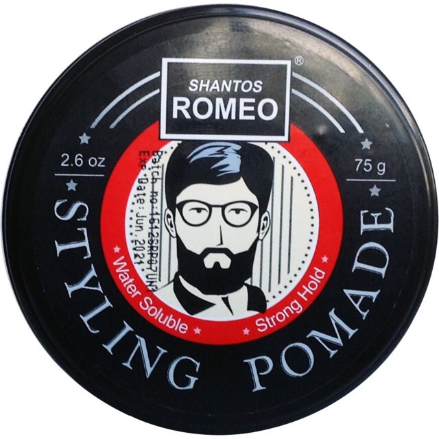 Shantos Romeo Styling Pomade Strong Hold Waterbased Original