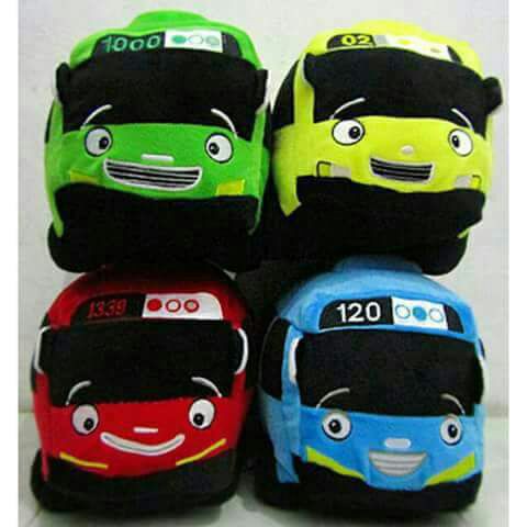 Boneka bus tayo bahan velboa  LOGO SNI