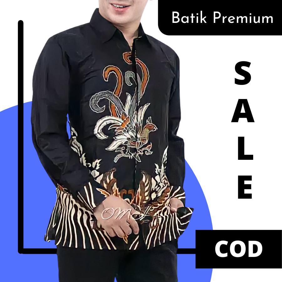 Batik Remaja Untuk Anak Muda Cowok Pria Lengan Panjang Batik Pekalongan Murah Premium Terbaru