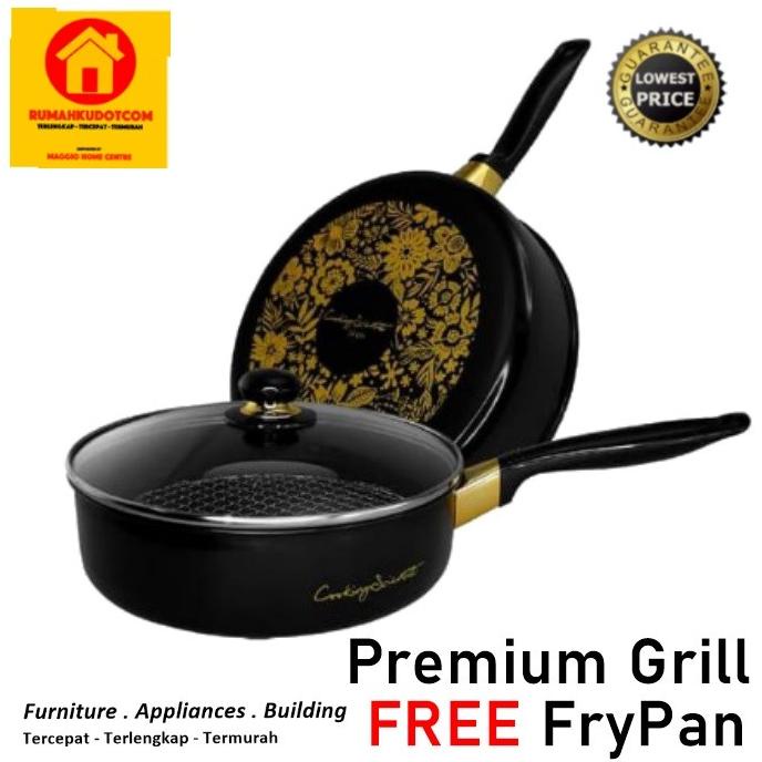 &<&<&<&] Panci - Teflon - Panggangan - Premium Grill x Frypan - Maspion