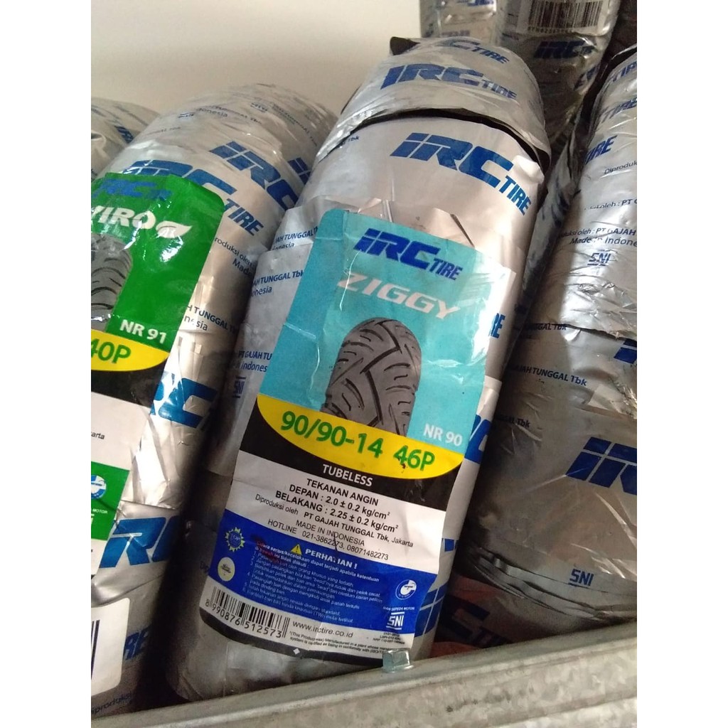 ban luar irc 90/90-14 ziggy NR90 tubeless
