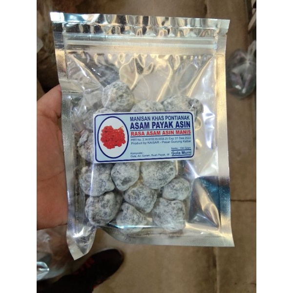 

Manisan Asam Payak Asin Khas Pontianak / Kaisar Asam Paya Kering