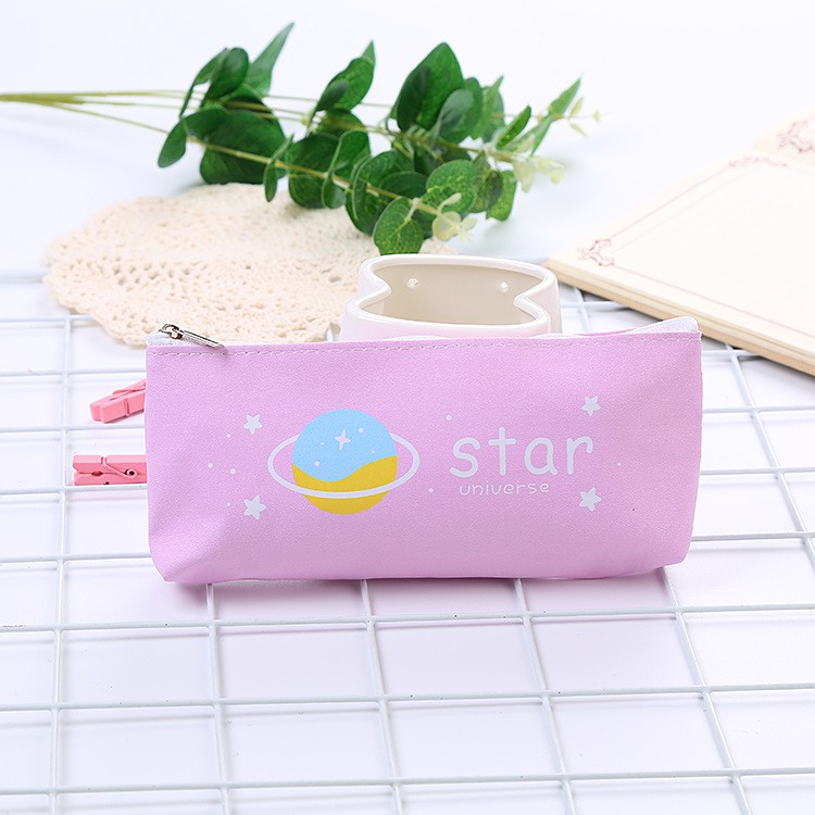 Kotak Pensil / Tempat Pensil Star & Sweet SK0029-Pink Star