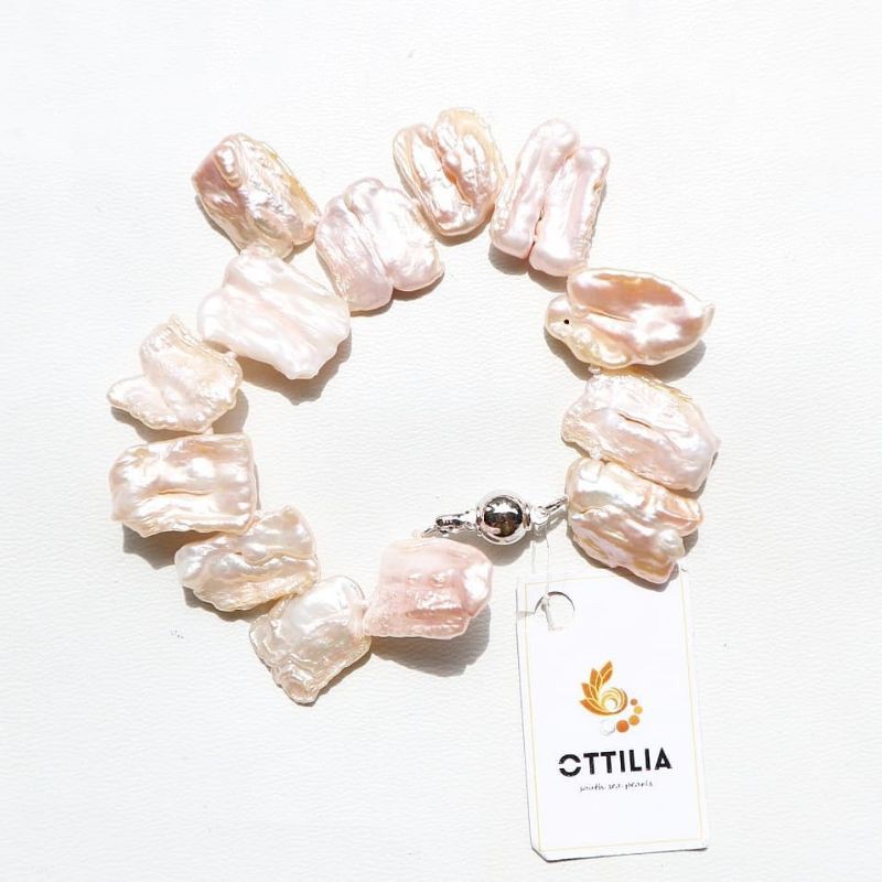 Gelang Mutiara Air Tawar Keshi