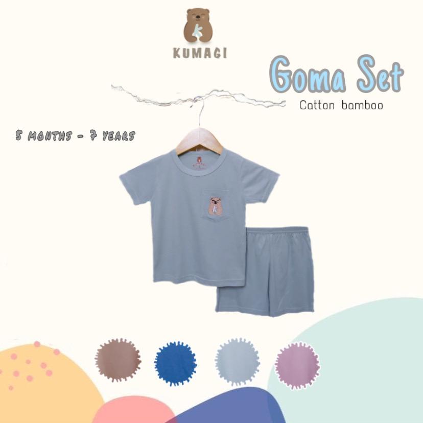 Kumagi - Goma Basic Catton Bamboo setelan anak 0-7thn / setelan unisex / playsuit anak