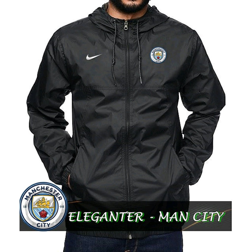 TERLARIS Jaket Waterproof Manchester City Jaket Keren
