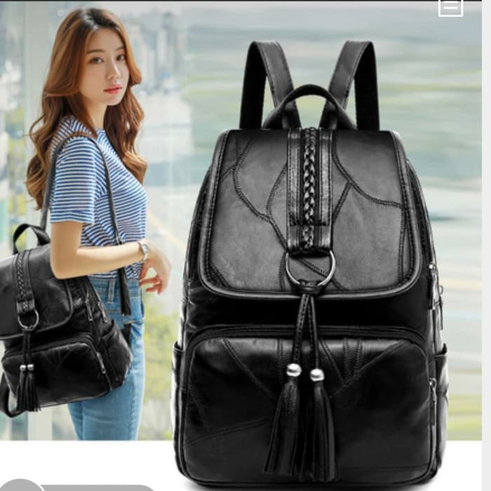 tas wanita tas ransel backpack import tas wanita bahan kulit