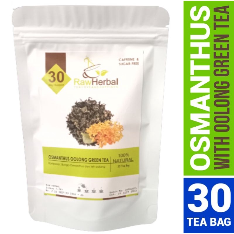 Osmanthus Oolong Green Tea : Teh Bunga Osmanthus &amp; Oolong Green Tea - 30 Tea Bag