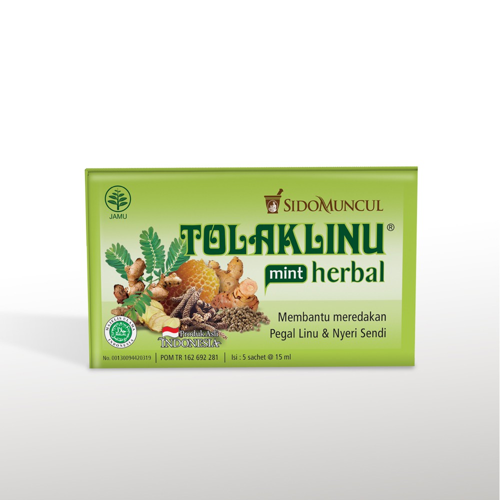 Tolak Linu Mint Cair Dus 5's Obat Herbal - Pegal Linu Nyeri Sendi-2