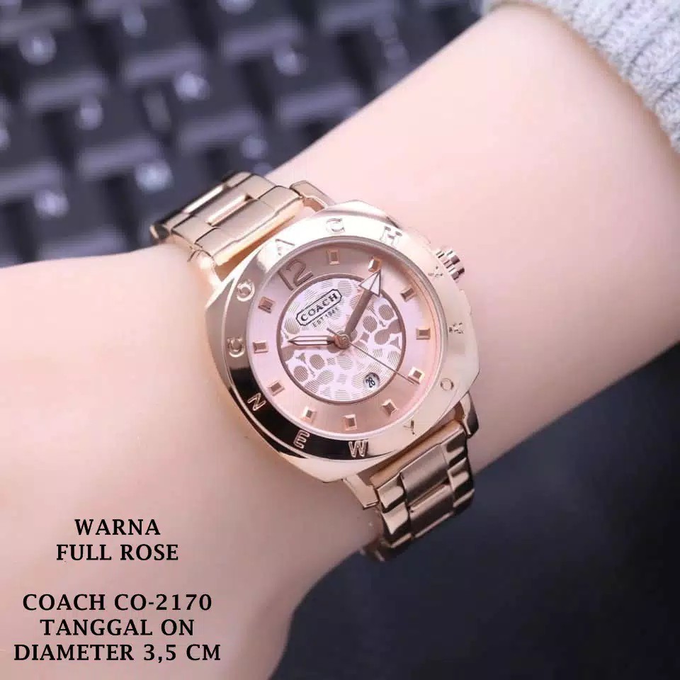 Jam Tangan Wanita Coach Est1941 Tanggal Aktif