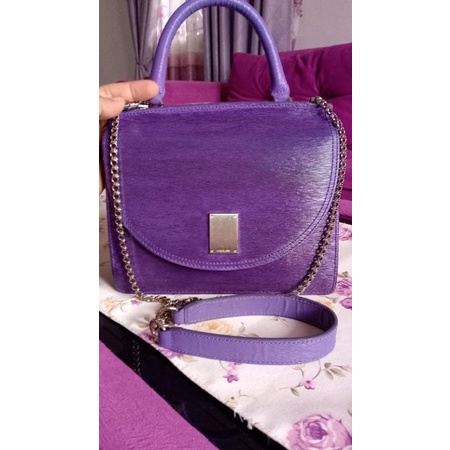 tas sling kulit brand couronne Preloved