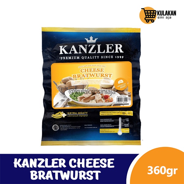 

Kanzler Cheese Bratwurst 360 Gram