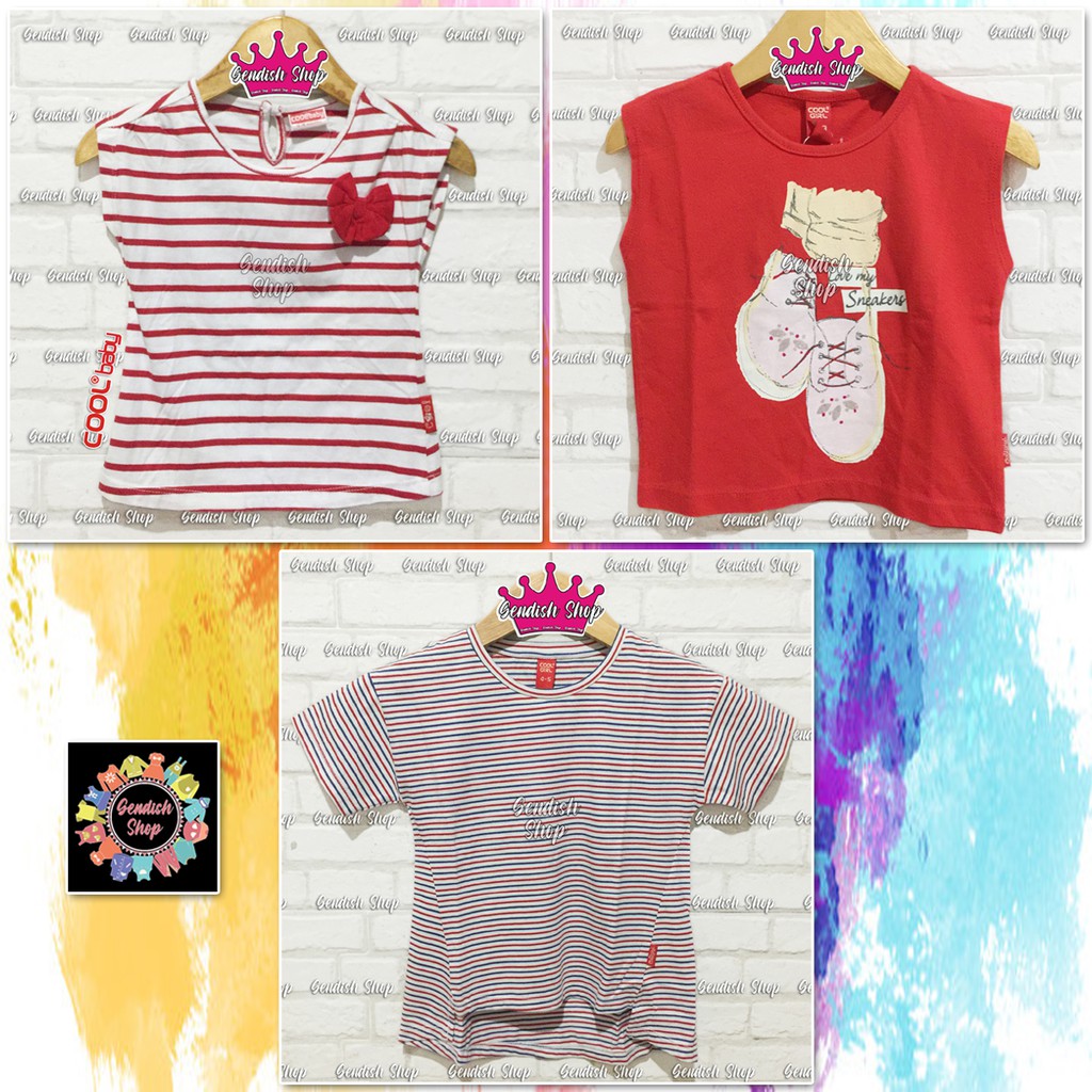 [105] TSHIRT ANAK PEREMPUAN BY COOL BABY DAN COOL GIRL / KAOS CEWEK