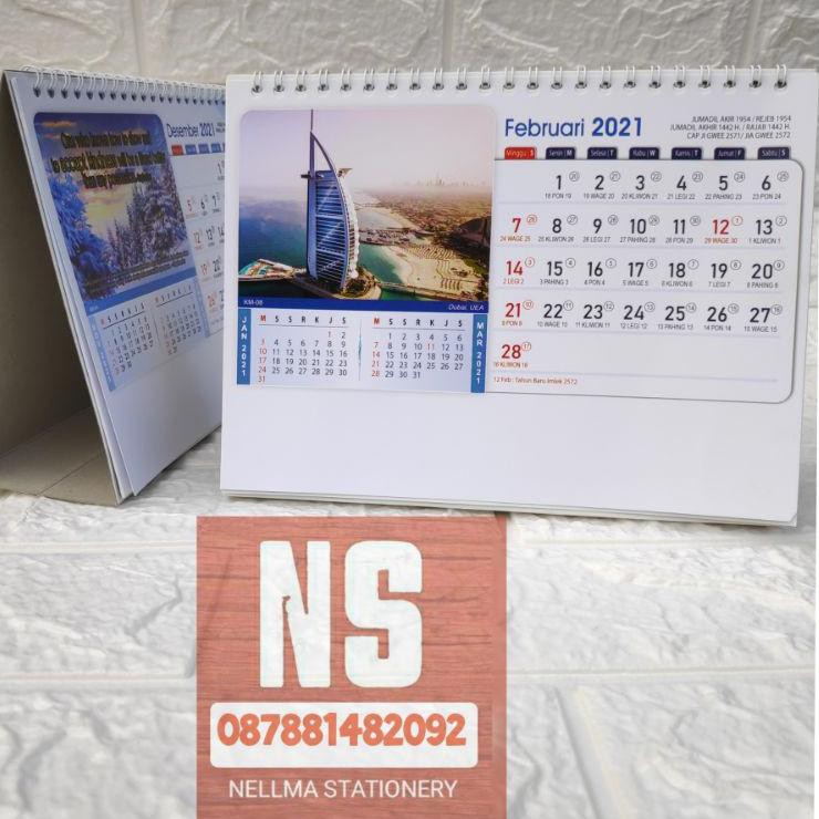 Jual [Terhebat Se-RI] Kalender Meja Kalender Duduk Gambar Pemandangan ...