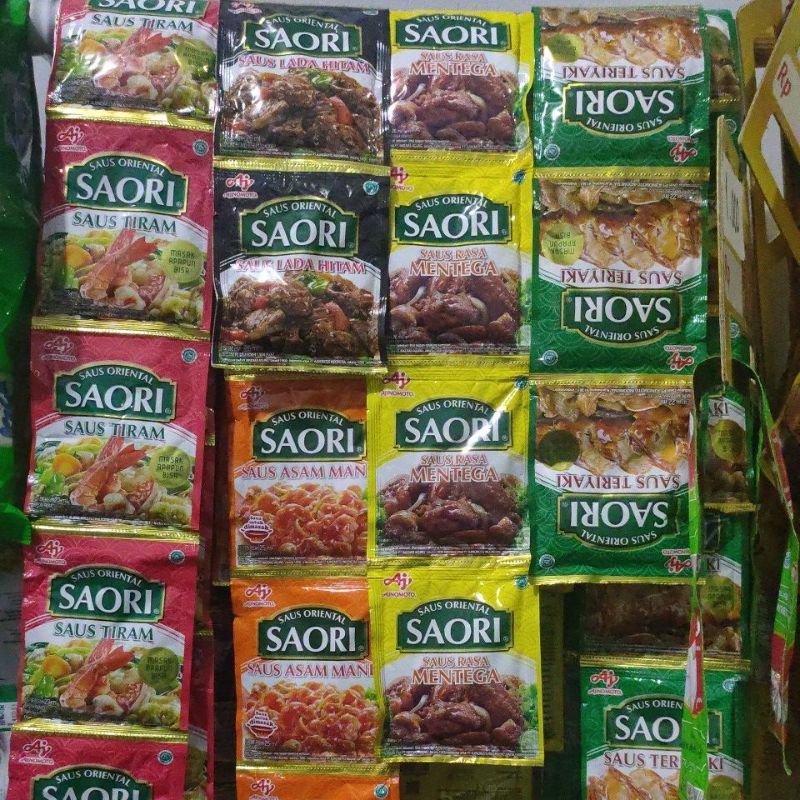 

Saori mentega tiram lada hitam teriyaki asam manis