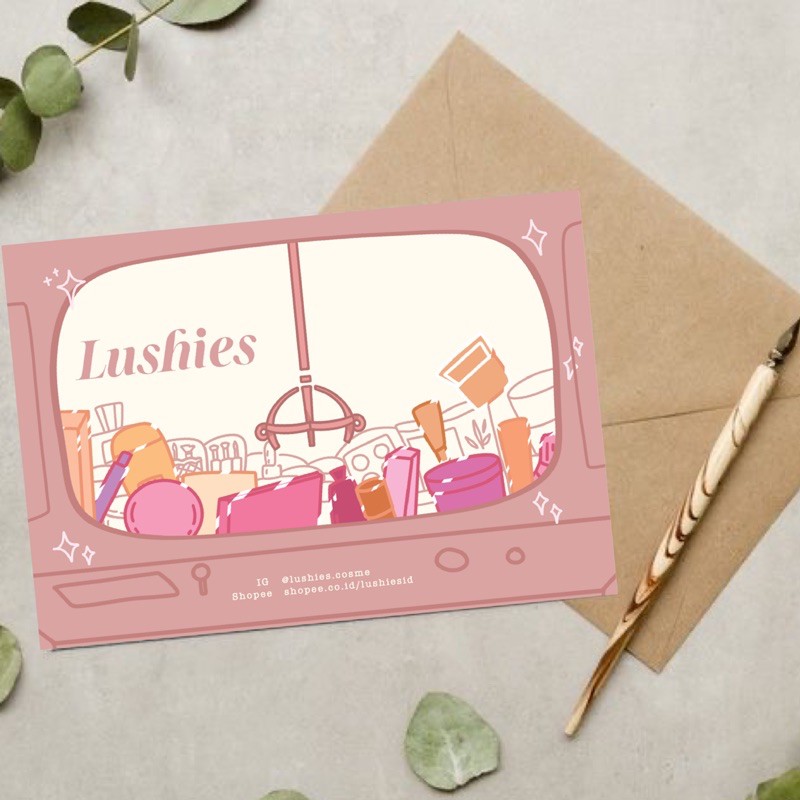 

LUSHIES GREETING CARDS KARTU UCAPAN + AMPLOP ENVELOPE