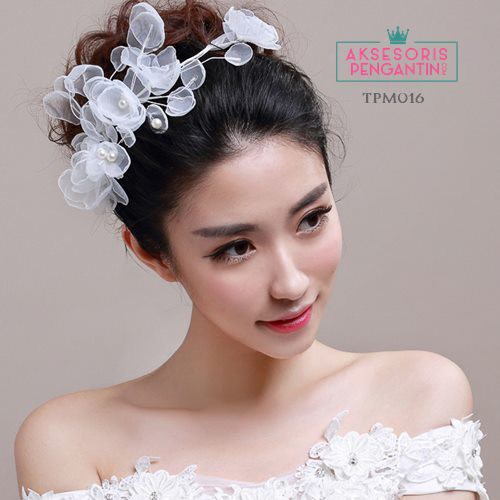 [STOCK TERBATAS] AKSESORIS PENGANTIN HAIRBAND HEADPIECE TIARA WEDDING TPM016