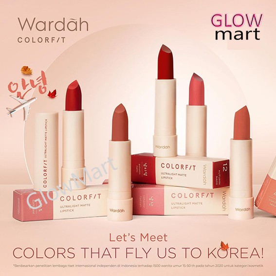 WARDAH Colorfit Ultralight Matte Lipstick | lipstik mate wardah | Korean Edition