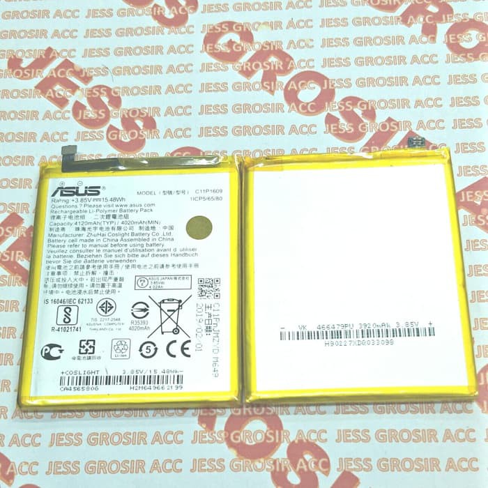 Baterai ASUS Zenfone 3 Max 5.5 Inchi , ZC553KL , X00DD , X00DDB , X00DD Battery Original C11P1609