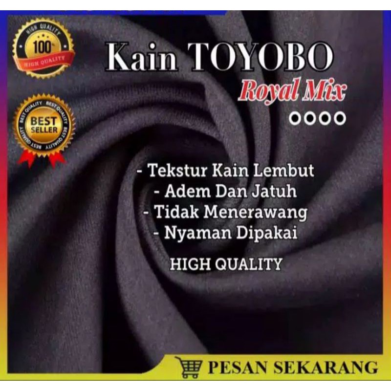 KATUN MURAH, KATUN TOYOBO. BAHAN KATUN TOYOBO ROYAL MIX FD. / BAHAN KEMEJA, GAMIS. TOYOBO