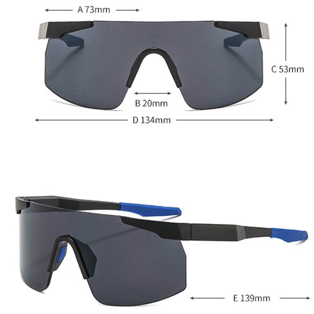 [Elegan] Kacamata Hitam Olahraga Outdoor Vintage Hiking Lari Sepeda Naik Peralatan Berkendara Perlindungan Sepeda Gunung Anti-UV Eyewear