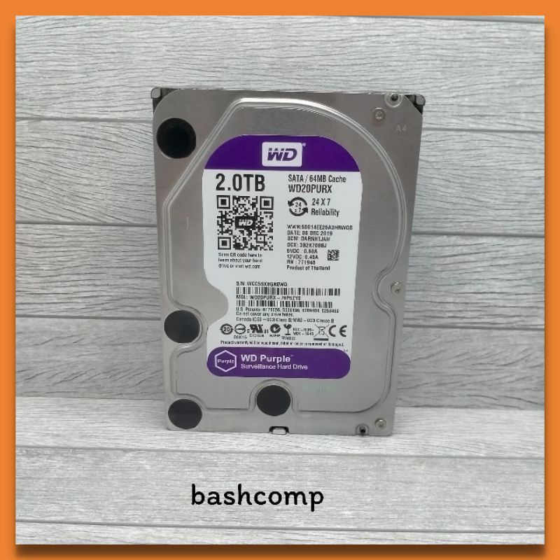 PROMO Hardisk 2TB WD Purple Surveillance For CCTV DVR NEW ORI HARGA GROSIR