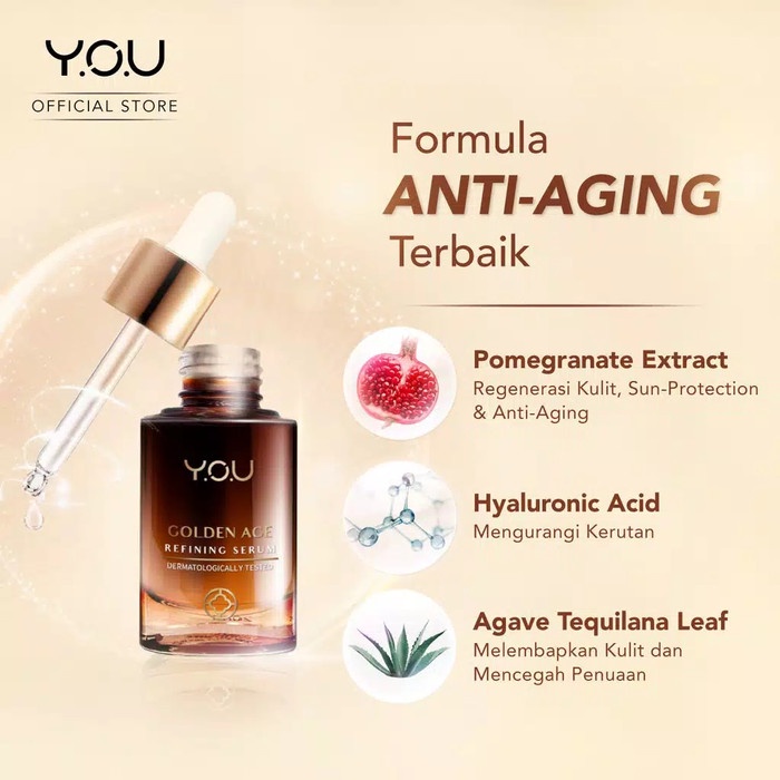 ❤️GROSIR❤️ Y.O.U Golden age refining serum by you